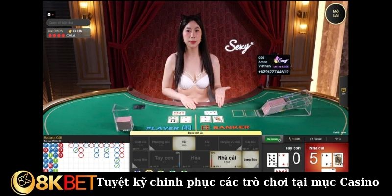 Tuyệt kỹ chinh phục các trò chơi tại mục Casino