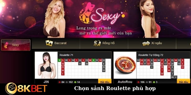 Chọn sảnh Roulette phù hợp