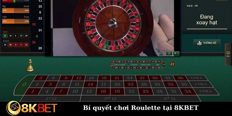 Bí quyết chơi Roulette tại 8KBET