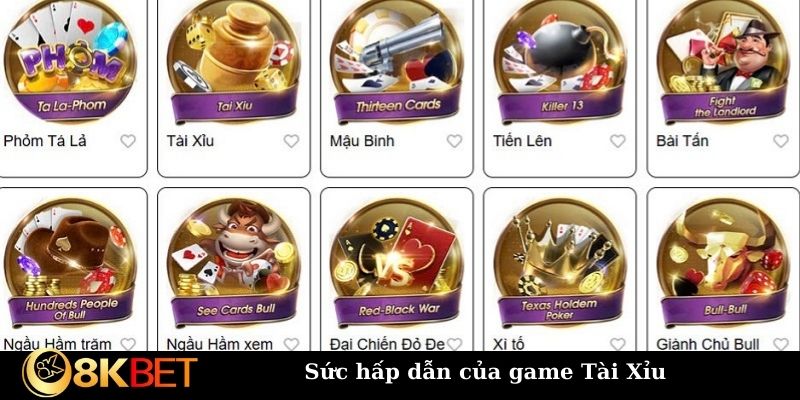 Sức hấp dẫn của game Tài Xỉu